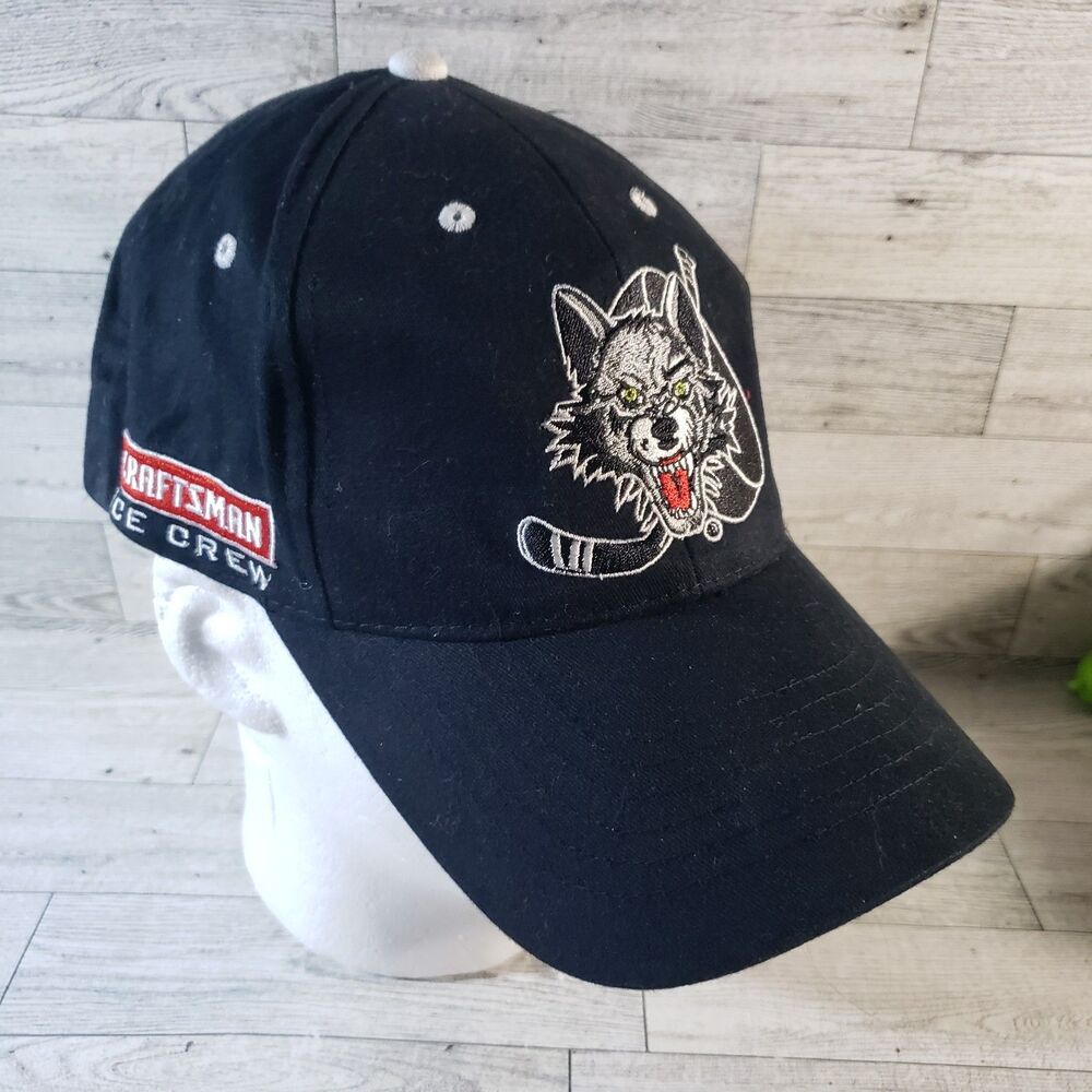 AHL Chicago Wolves Embroidered Hockey Logo Craftsman Ice Crew Adjustable
